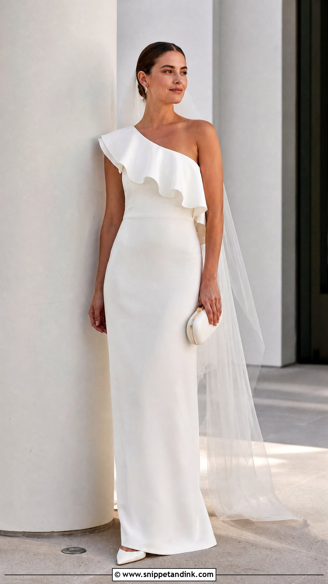 Ruffled Top With Crepe Wedding Skirt - Snippet and Ink - 20 Wedding Skirt Separate Ideas