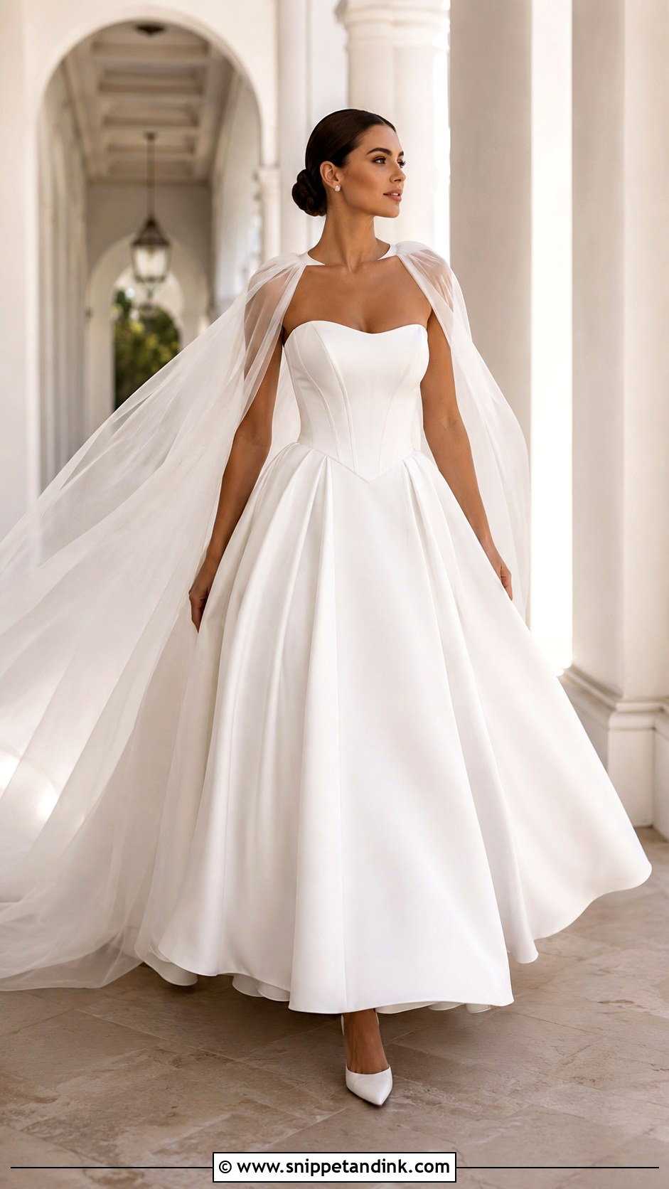 Ruffled Tulle Corset Ball Gown Wedding Dress - Snippet and Ink - 20 Corset Ball Gown Wedding Dress Ideas
