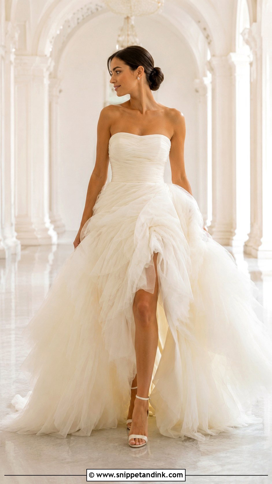 Ruffled Tulle Wedding Dress - Snippet and Ink - 20 Statement Wedding Dress Ideas