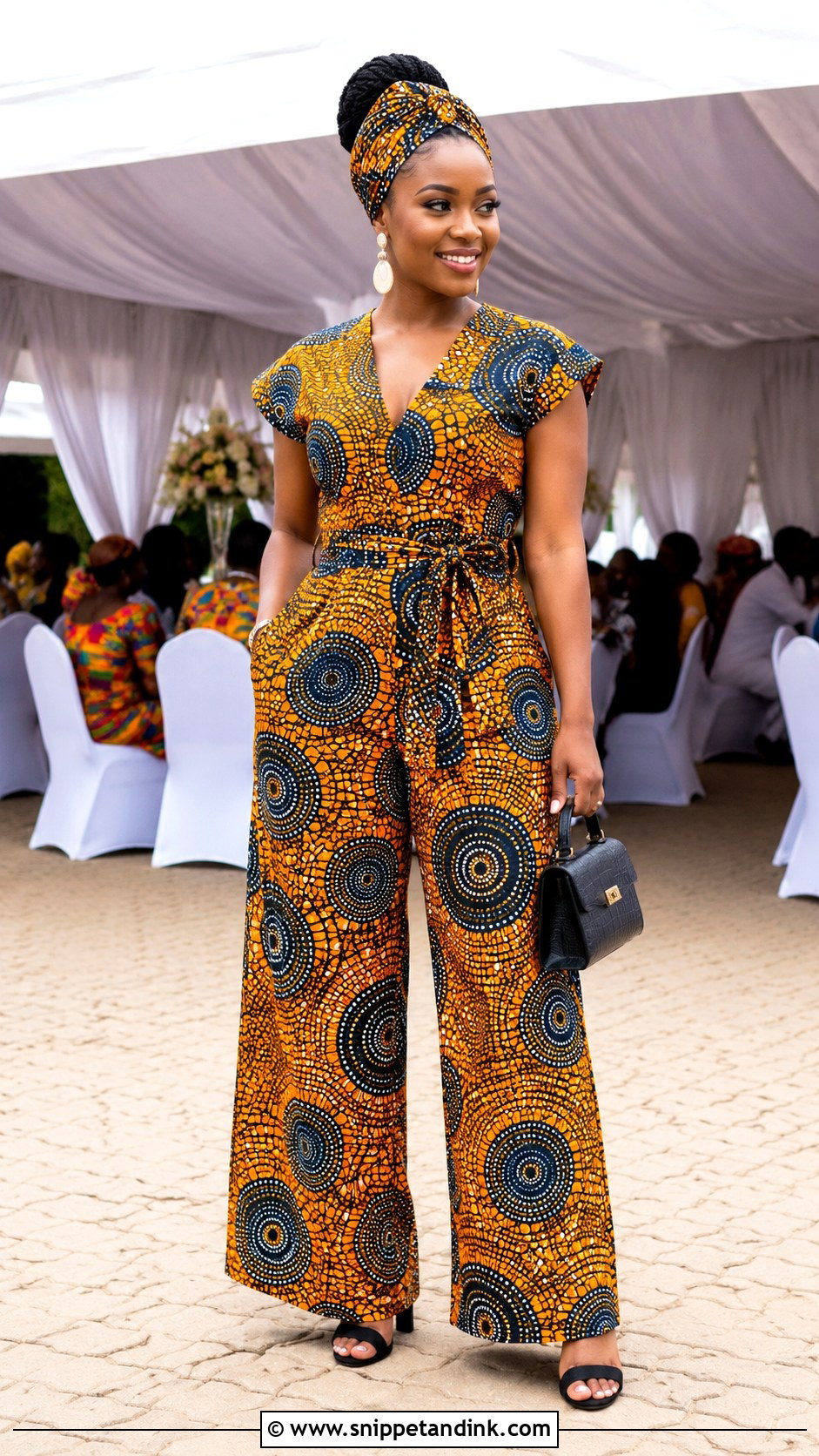 Ruracio Jumpsuit With African Print - Snippet and Ink - 20 Ruracio Outfits for Ladies Kikuyu