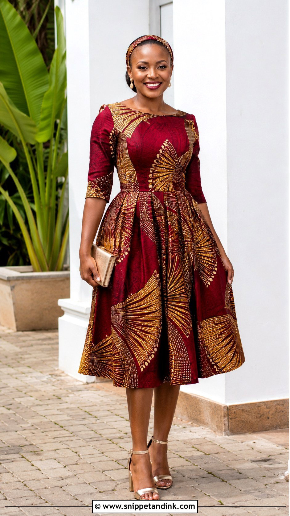 Ruracio Midi Dress For Guests - Snippet and Ink - 20 Ruracio Outfits for Ladies Kikuyu