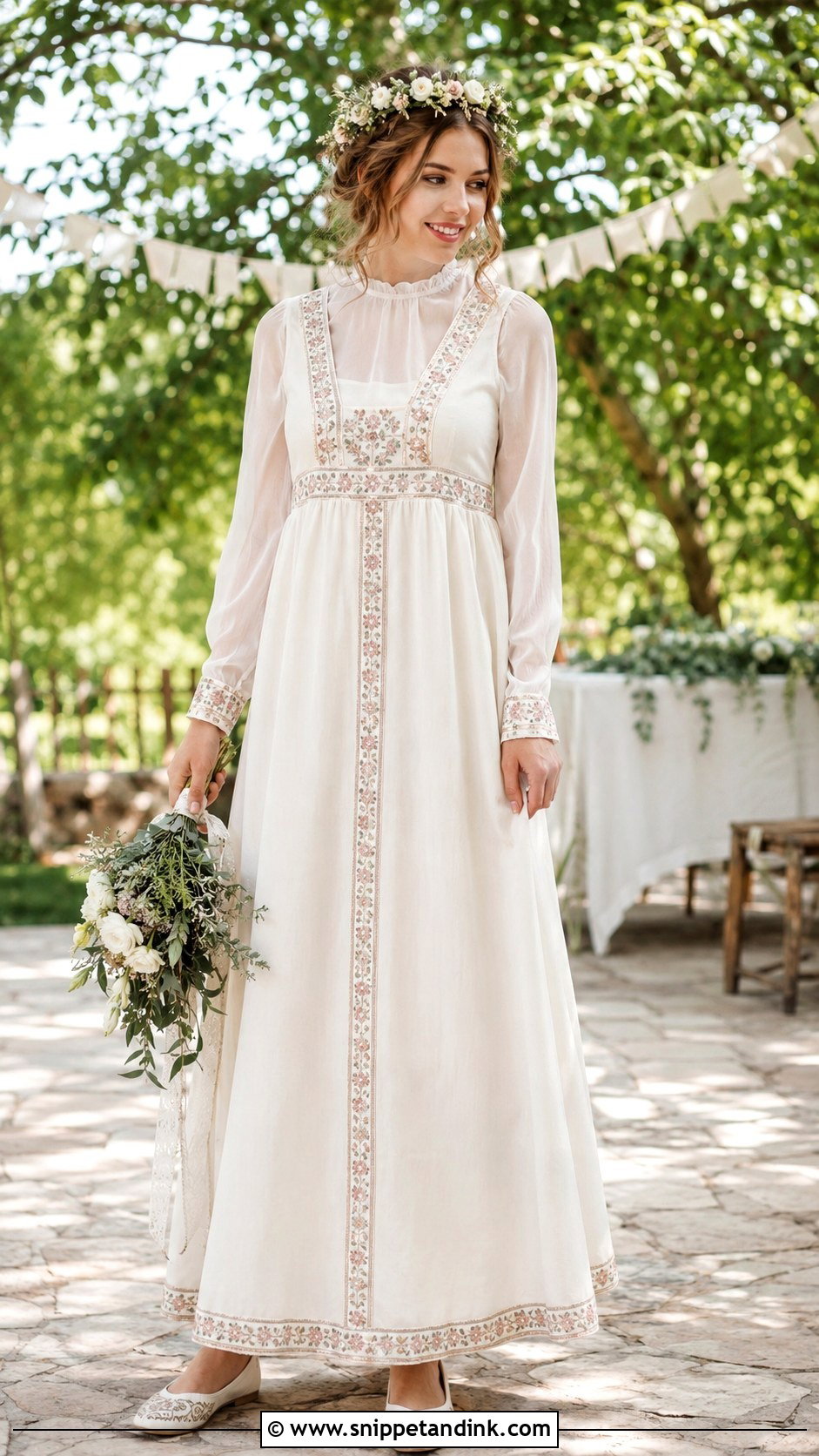 Russian Sarafan Wedding Dress Outfit - Snippet and Ink - 25 Russian Wedding Dress Ideas