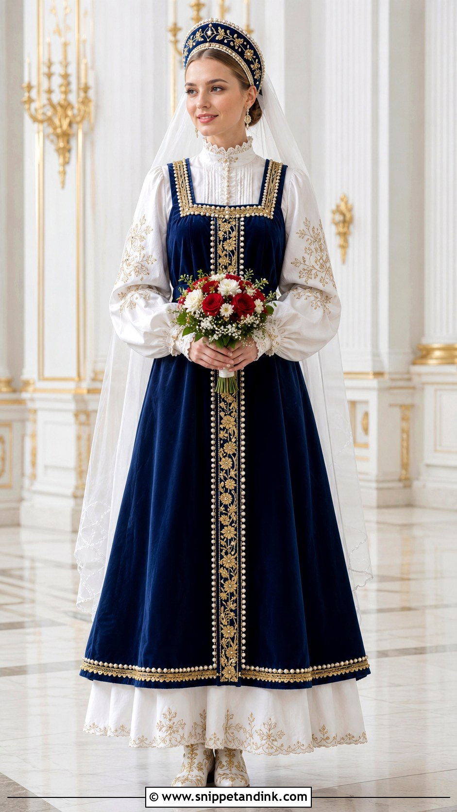 Russian Sarafan Wedding Dress - Snippet and Ink - 20 Slavic Wedding Dress Ideas