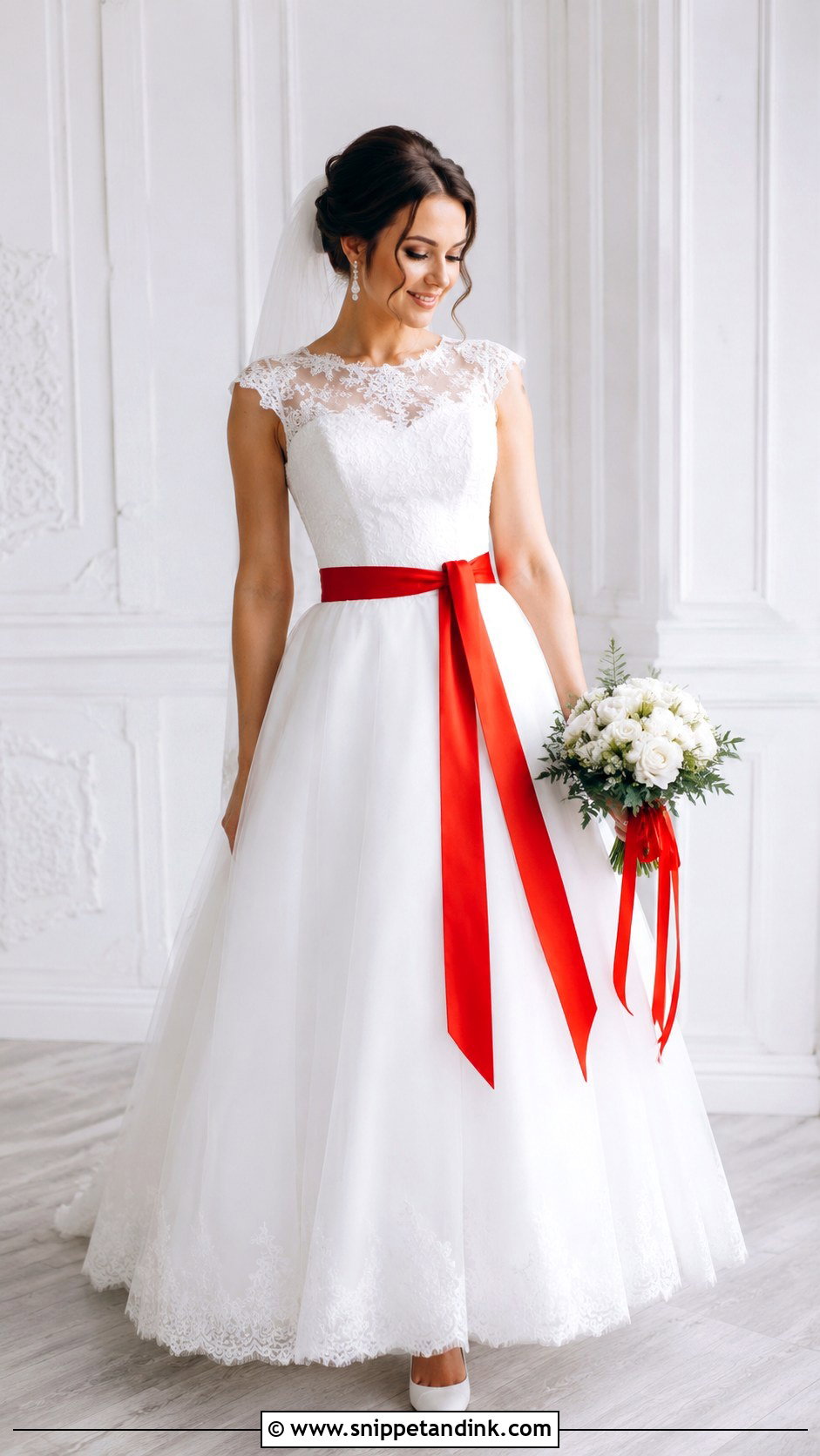 Russian Wedding Dress With Red Sash - Snippet and Ink - 25 Russian Wedding Dress Ideas