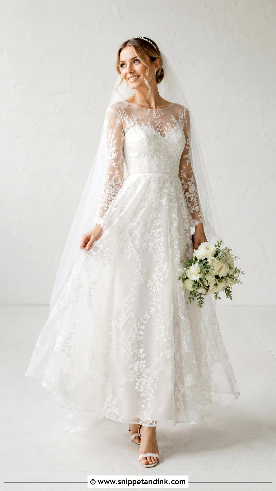 Russian Wedding Dress With Sheer Overlay - Snippet and Ink - 25 Russian Wedding Dress Ideas