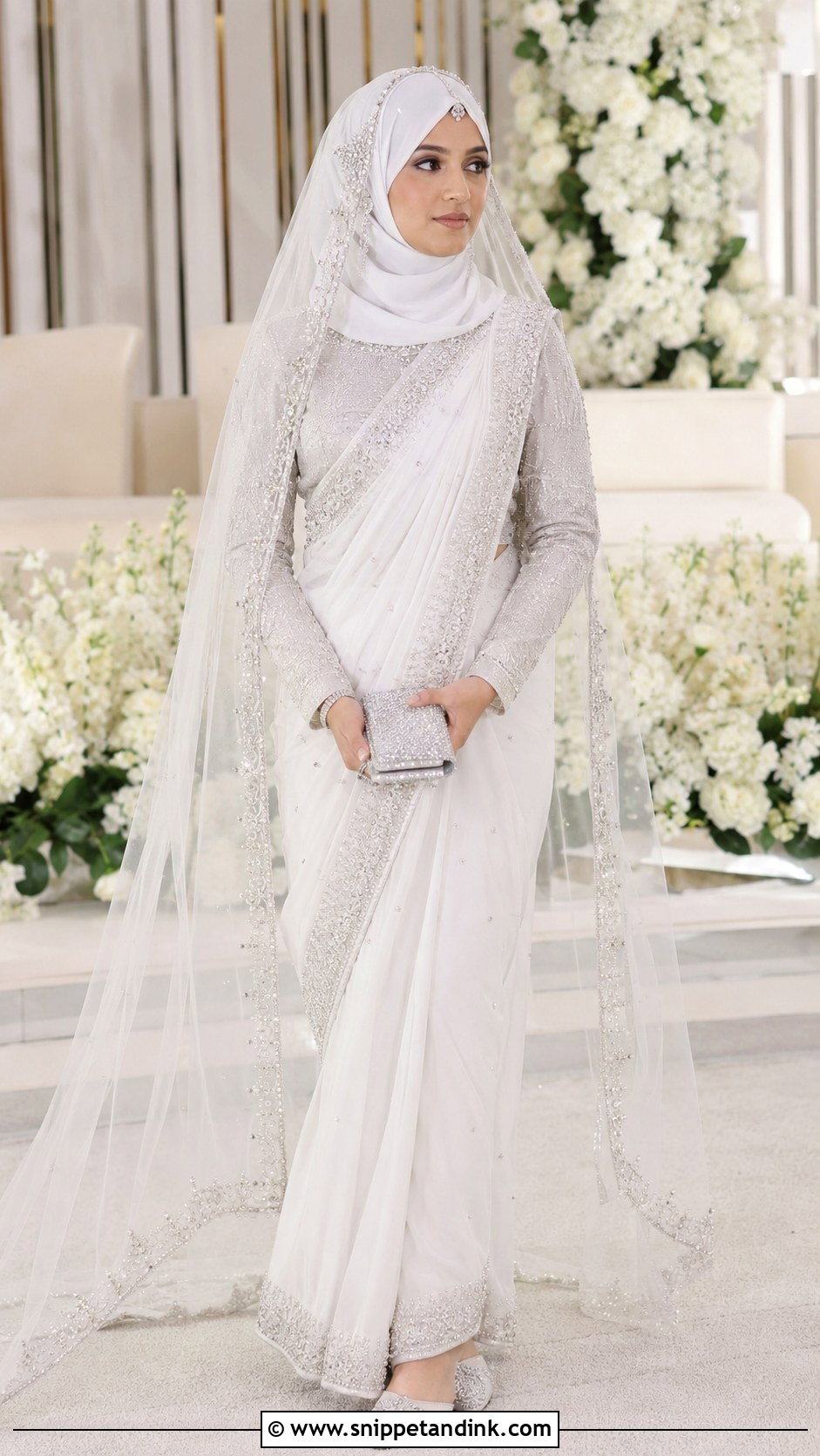 Rust Bridal Anarkali Hijabi Bride - Snippet and Ink - 20 Desi Hijabi Bride Ideas