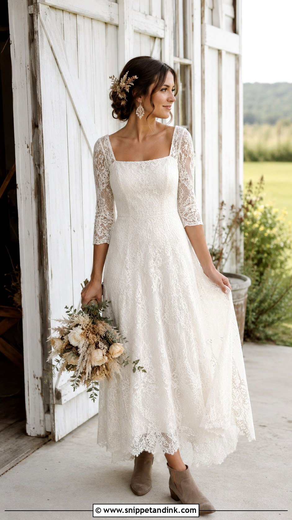 Rustic Boheme Wedding Dress - Snippet and Ink - 20 Weeding Dress Boheme Ideas