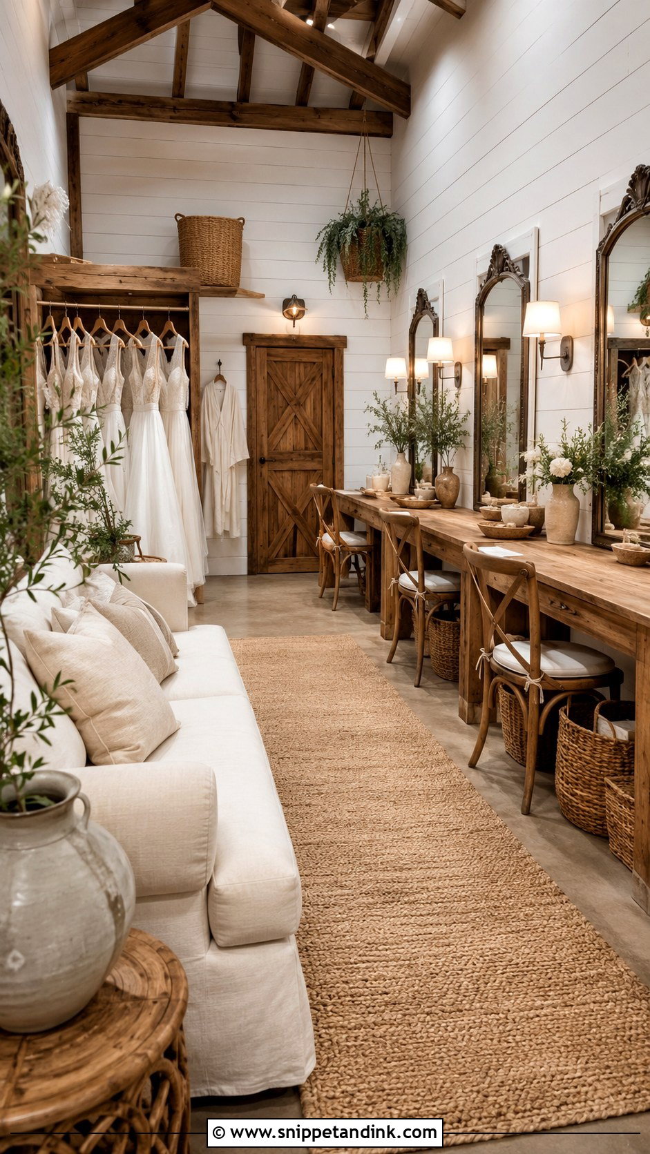 Rustic Bridal Dressing Room - Snippet and Ink - 20 Bridal Dressing Room Ideas