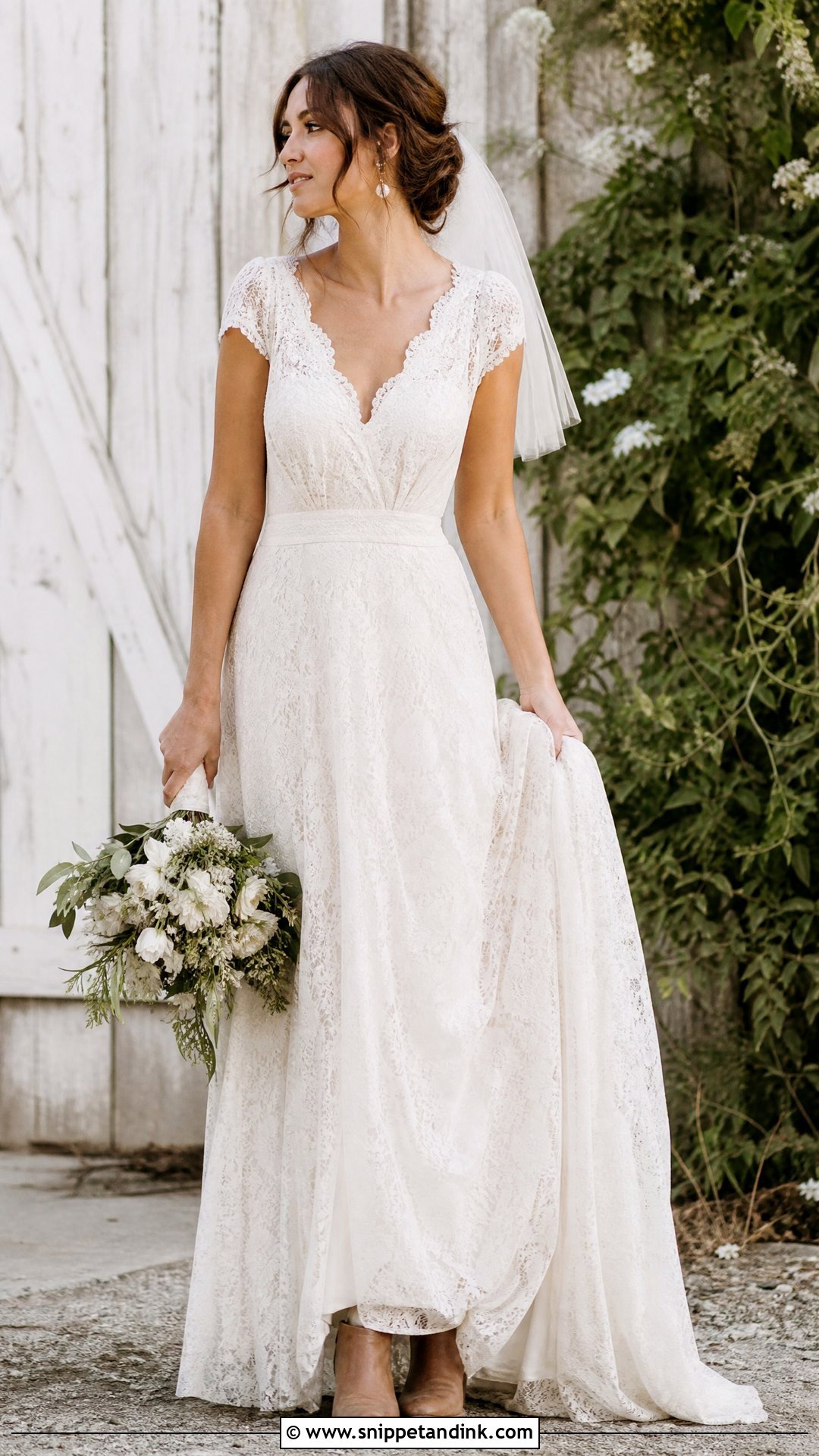 Rustic Country Wedding Dress - Snippet and Ink - 20 Simple Country Wedding Dresses