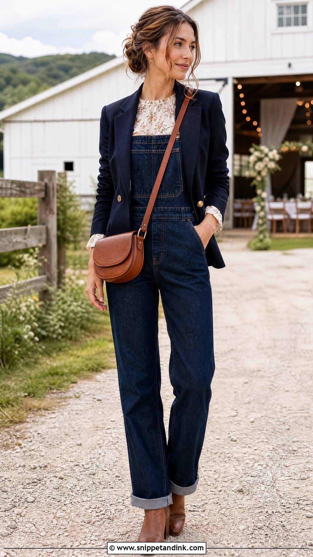 Rustic Denim Wedding Overalls Outfit - Snippet and Ink - 20 Wedding Overalls Ideas