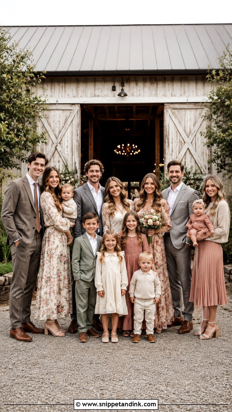 Rustic Family Wedding Attire - Snippet and Ink - 20 Family Wedding Attire Ideas