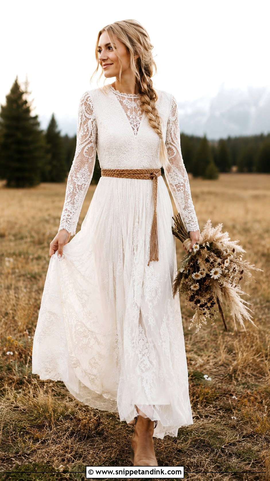 Rustic Hippie Wedding Dress - Snippet and Ink - 30 Hippie Wedding Dress Ideas