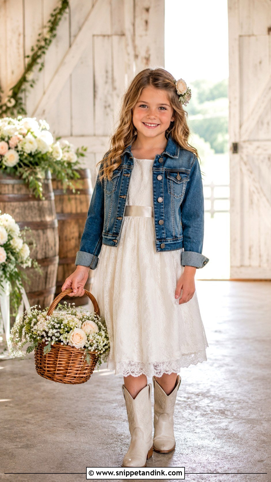 Rustic Mini Bride Dress With Cowboy Boots - Snippet and Ink - 20 Mini Bride Ideas