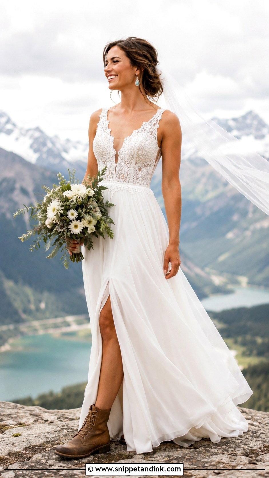 Rustic Mountain Wedding Dress - Snippet and Ink - 20 American Wedding Dress Ideas