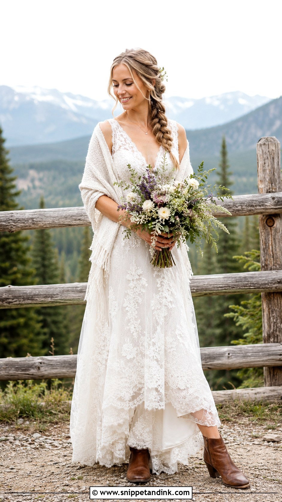 Rustic Mountain Wedding Dress - Snippet and Ink - 25 Mountain Wedding Dress Ideas