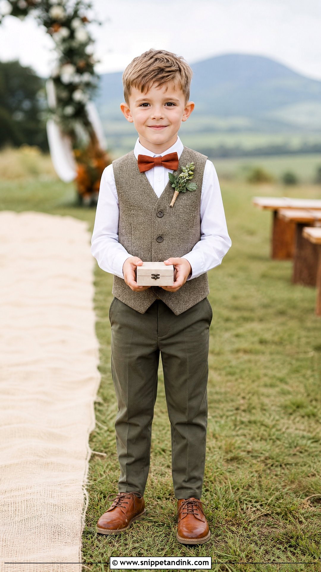 Rustic Vest Ring Bearer Outfit - Snippet and Ink - 20 Ringbearers Outfits