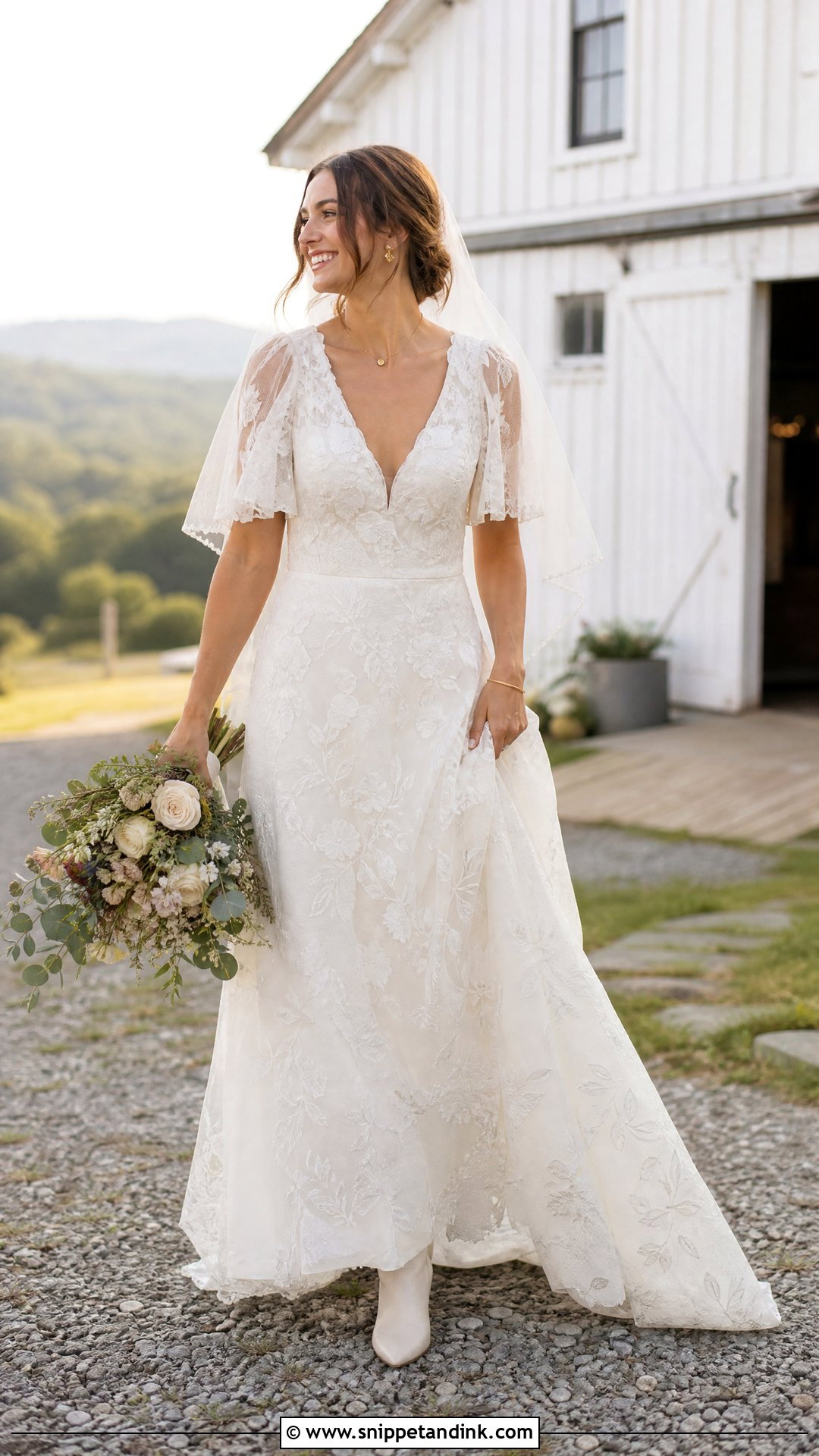 Rustic Wedding Dress - Snippet and Ink - 20 Wedding Dress Theme Ideas