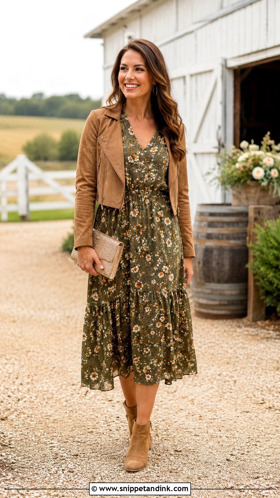 Rustic Wedding Guest Dress Outfit - Snippet and Ink - 25 Wedding Casual Ideas