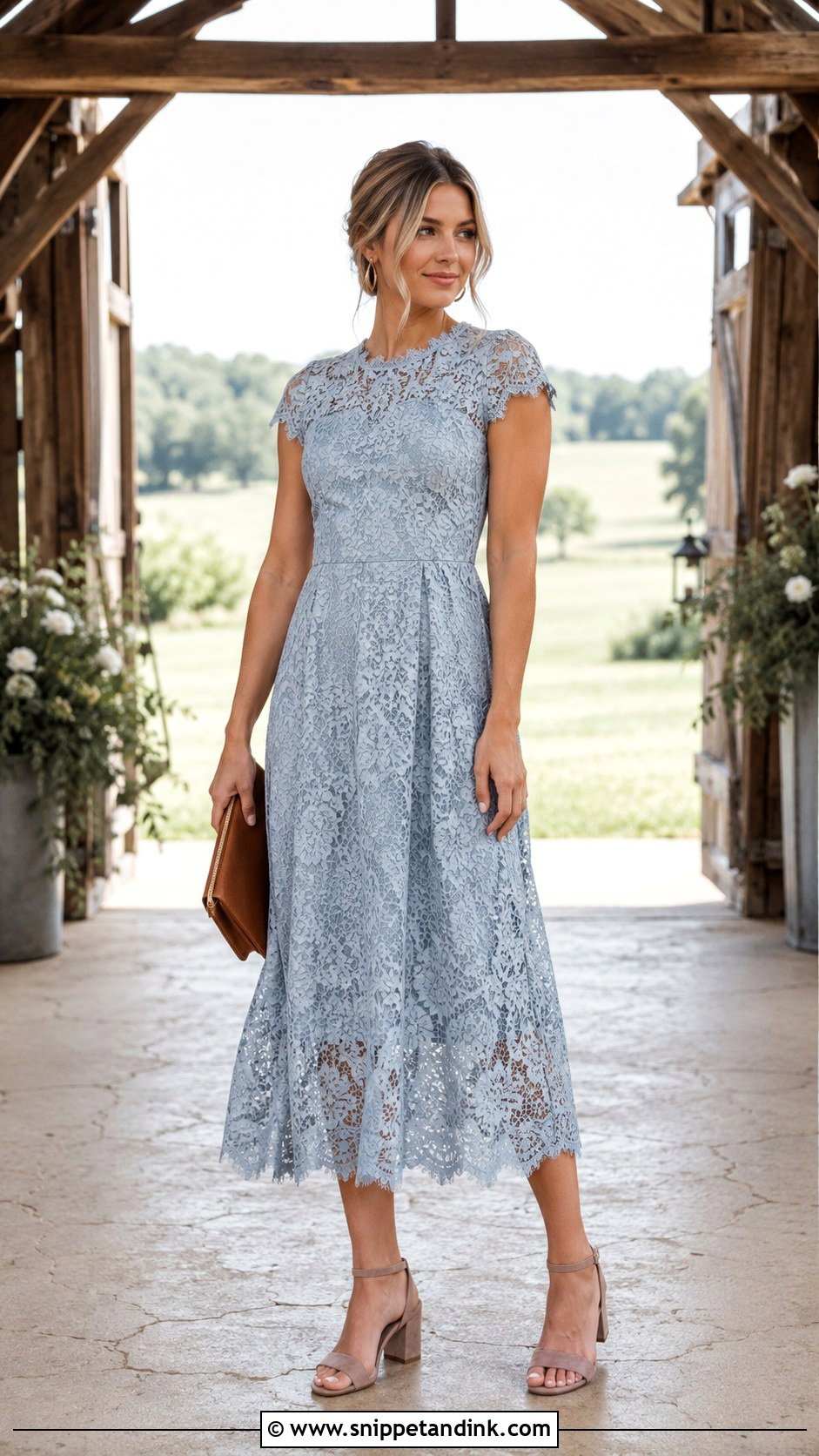 Rustic Wedding Lace Dress - Snippet and Ink - 30 Outdoor Wedding Dress Ideas