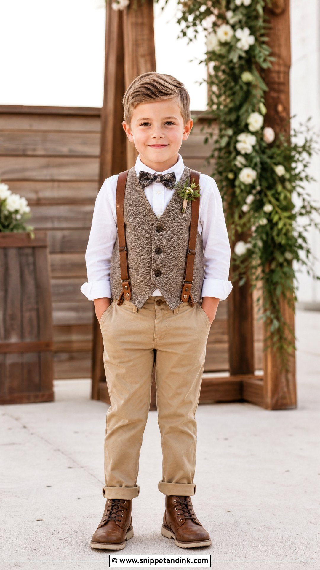 Rustic Wedding Outfit For Boys - Snippet and Ink - 25 Boys Outfits for Wedding