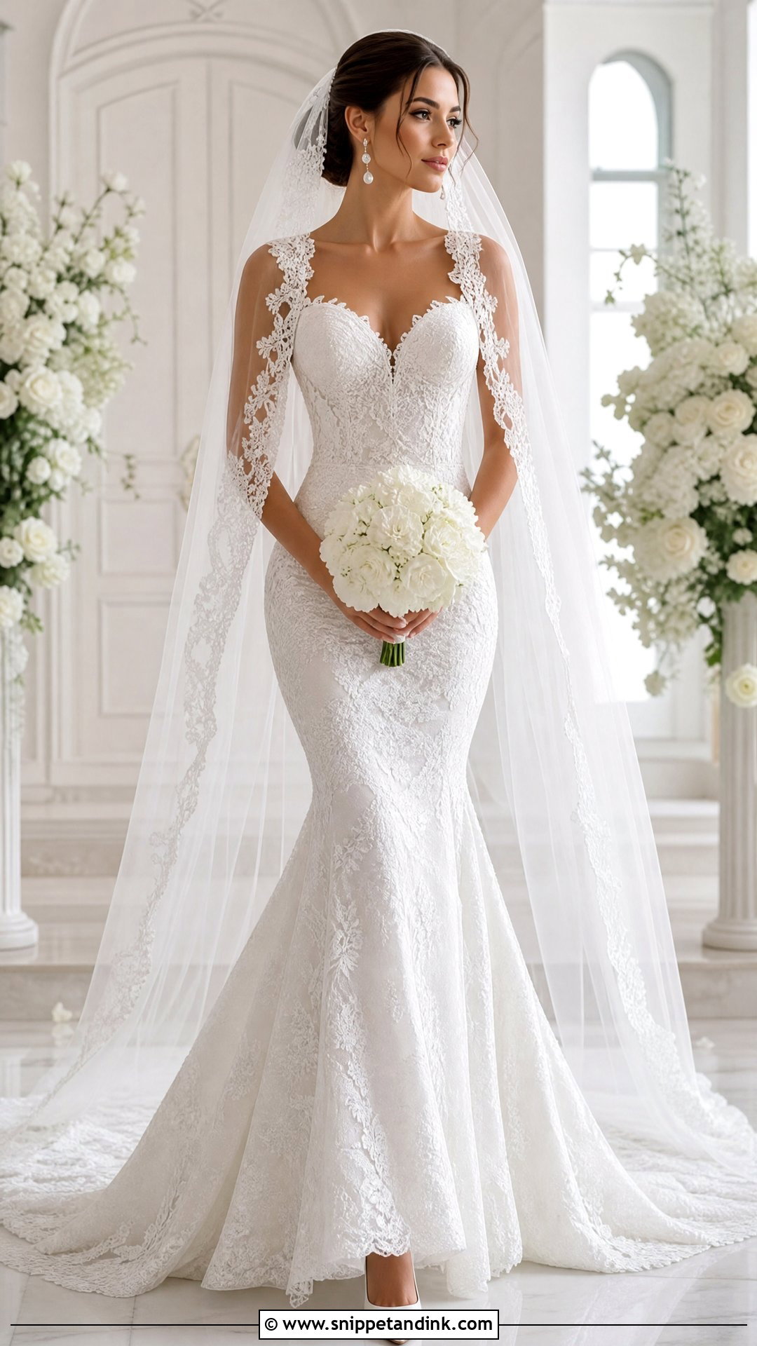 SHEIN Lace Mermaid Wedding Dress Outfit - Snippet and Ink - 20 Shein Wedding Ideas