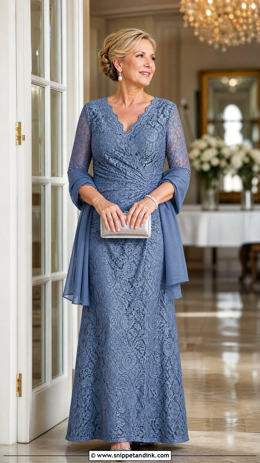 SHEIN Lace Mother Of The Bride Gown Outfit - Snippet and Ink - 20 Shein Wedding Ideas