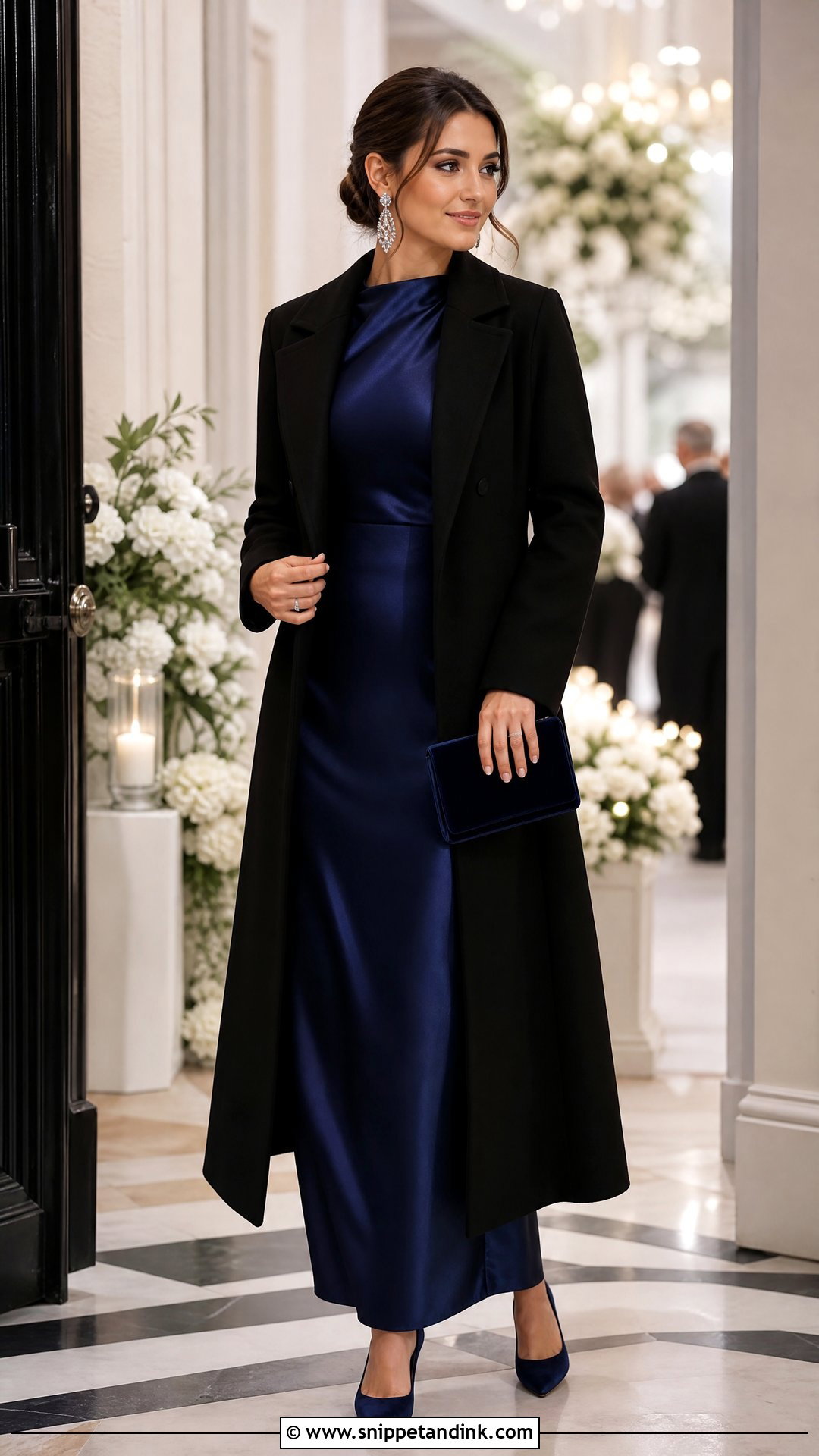 SHEIN Long Sleeve Satin Winter Wedding Outfit - Snippet and Ink - 20 Shein Wedding Ideas