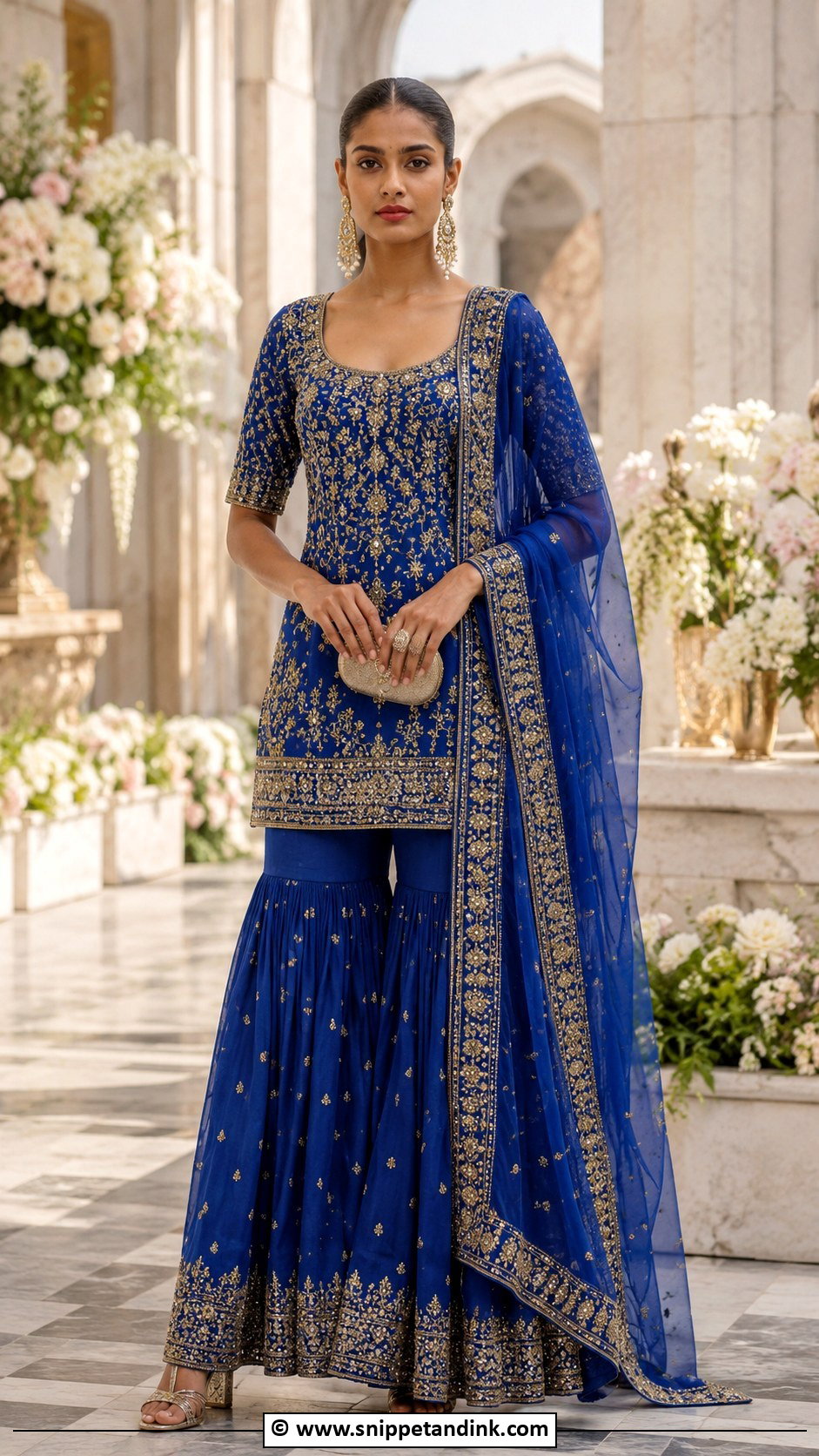 Sabyasachi Blue Sharara Suit - Snippet and Ink - 30 Sabyasachi Suits