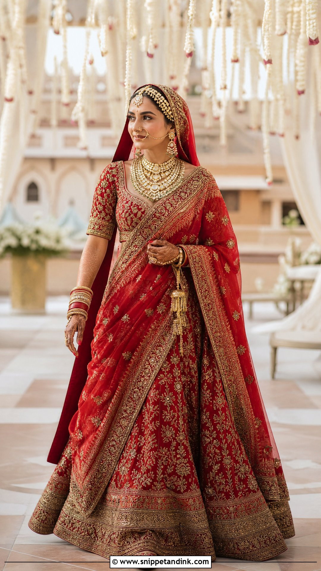 Sabyasachi Bridal Lehenga With Double Dupatta - Snippet and Ink - 20 Indian Bridal Wear Sabyasachi Brides Ideas