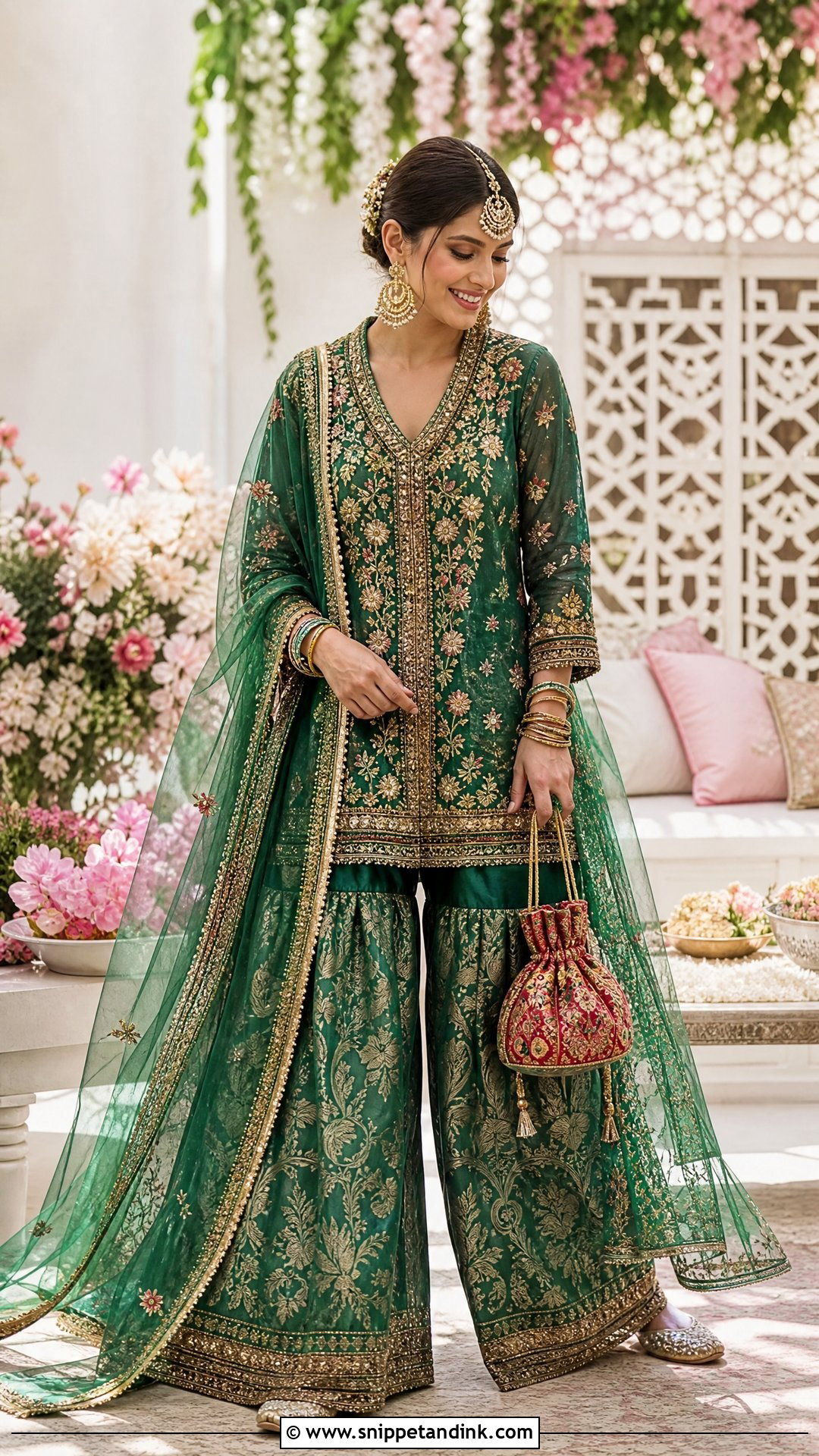 Sabyasachi Bridal Sharara - Snippet and Ink - 20 Indian Bridal Wear Sabyasachi Brides Ideas