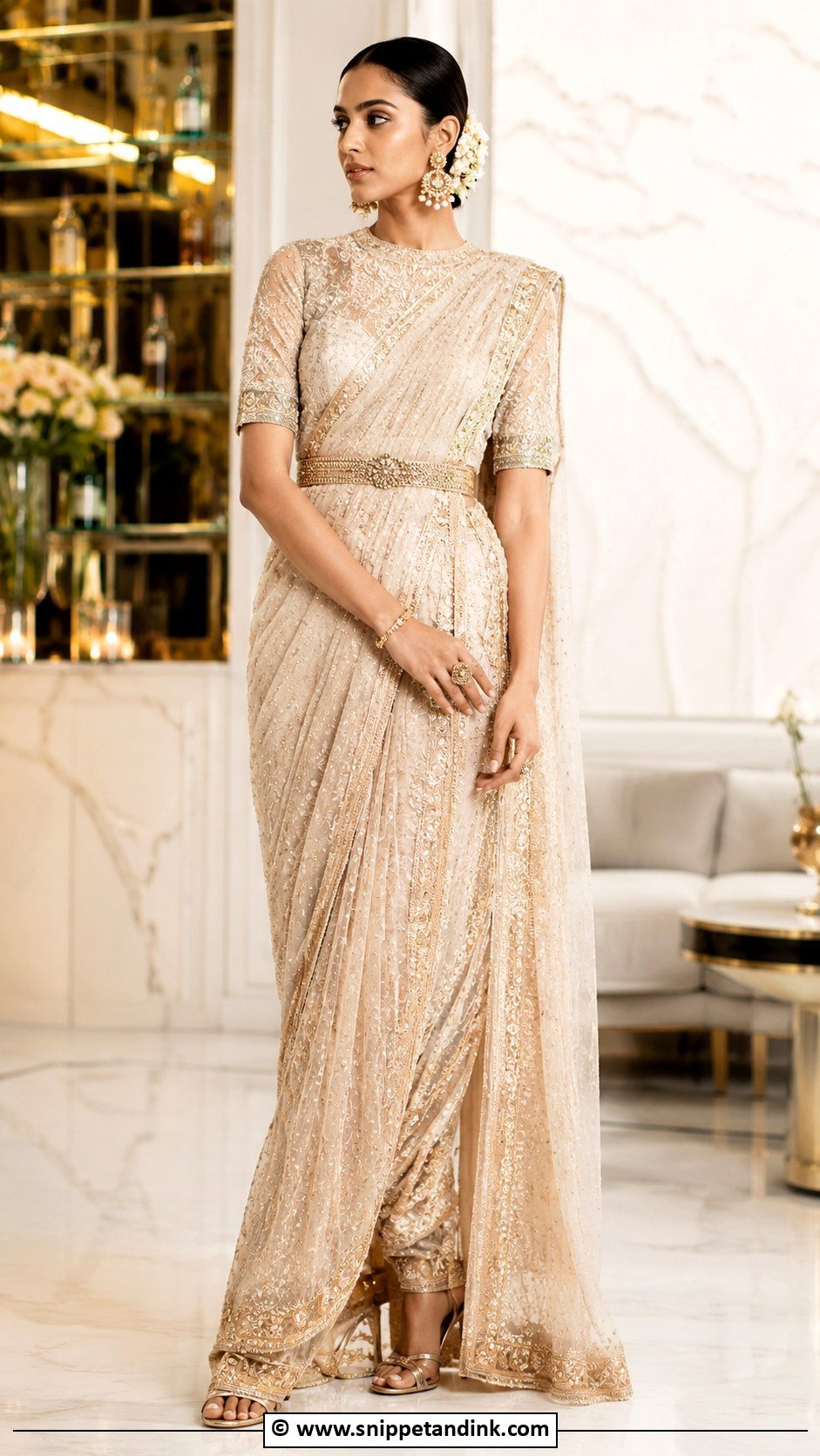 Sabyasachi Bride In Cocktail Saree - Snippet and Ink - 30 Sabyasachi Bride Ideas