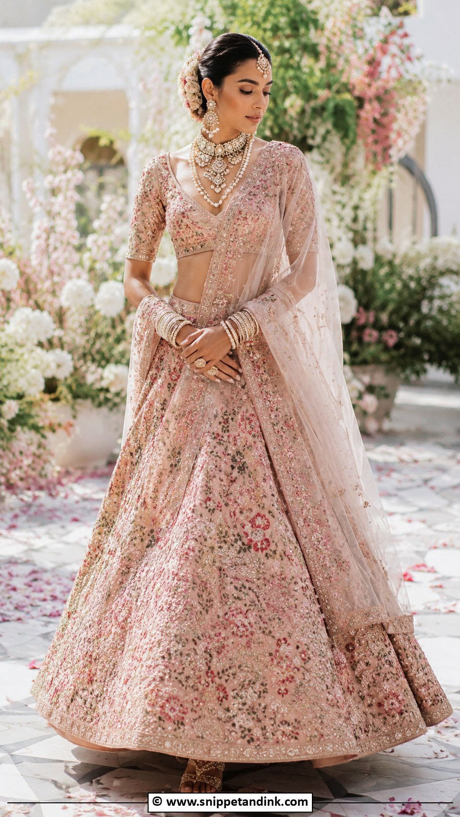 Sabyasachi Bride In Floral Lehenga - Snippet and Ink - 30 Sabyasachi Bride Ideas