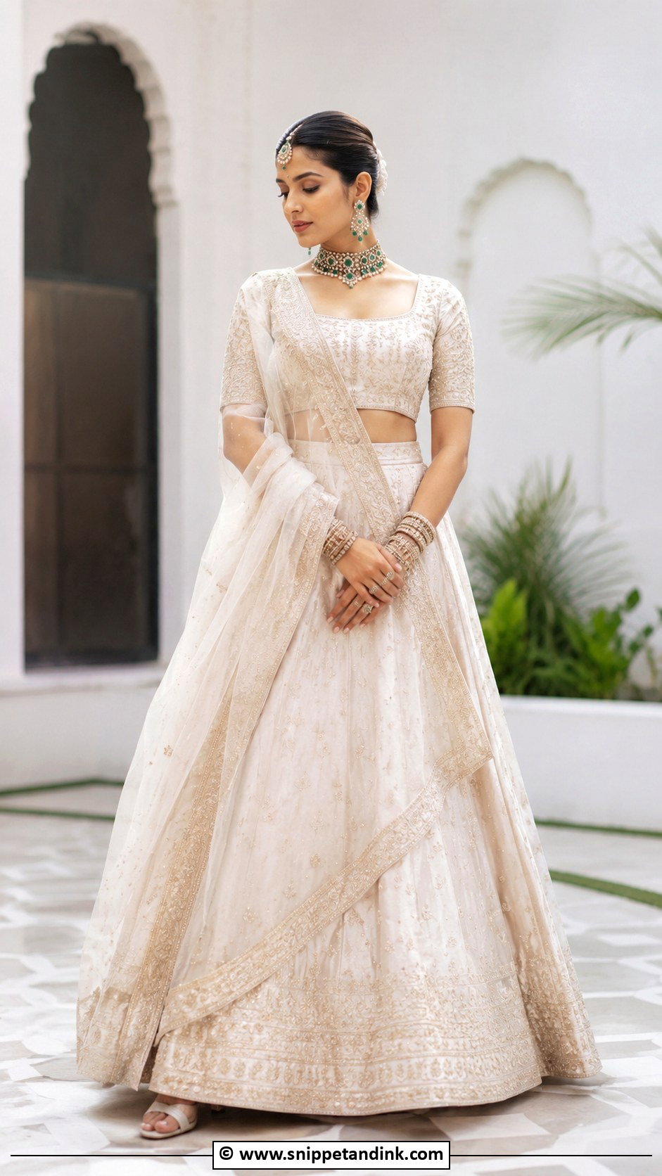 Sabyasachi Bride In Minimal Lehenga - Snippet and Ink - 30 Sabyasachi Bride Ideas