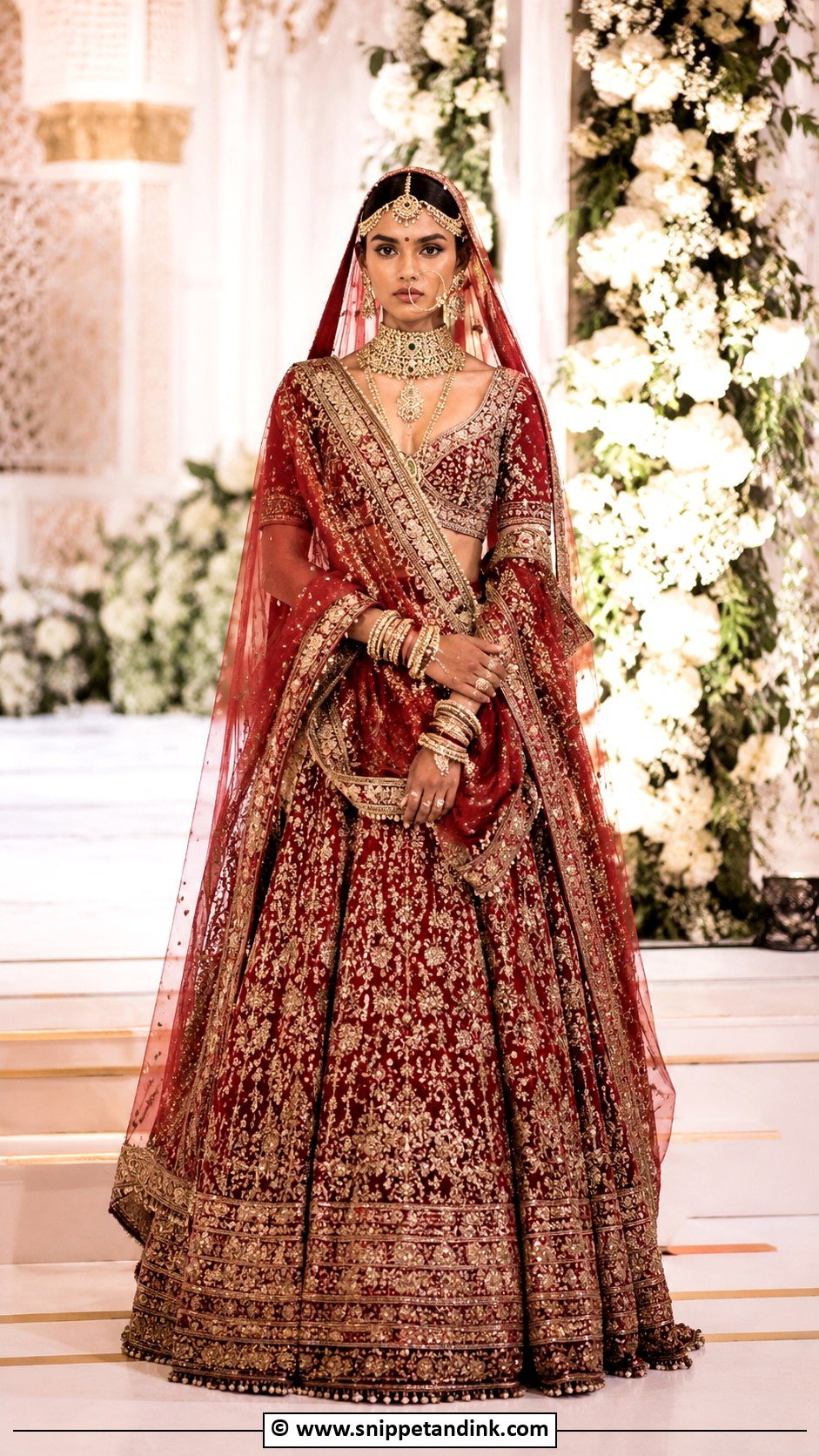 Sabyasachi Bride With Double Dupatta - Snippet and Ink - 30 Sabyasachi Bride Ideas
