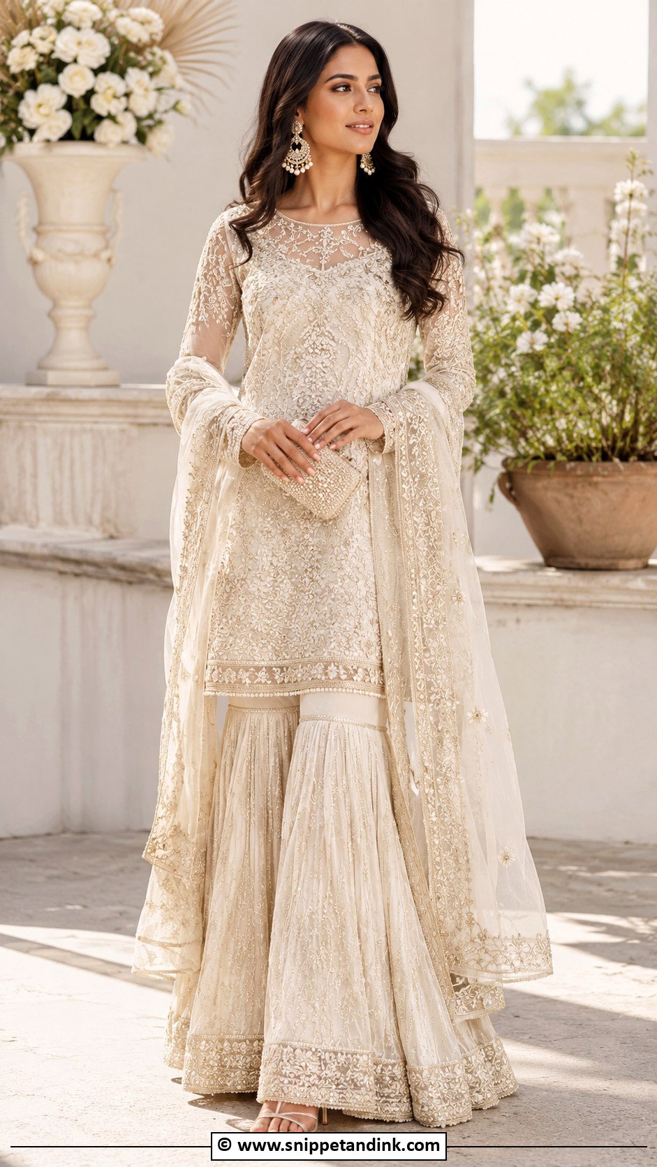 Sabyasachi Ivory Sharara Suit - Snippet and Ink - 30 Sabyasachi Suits