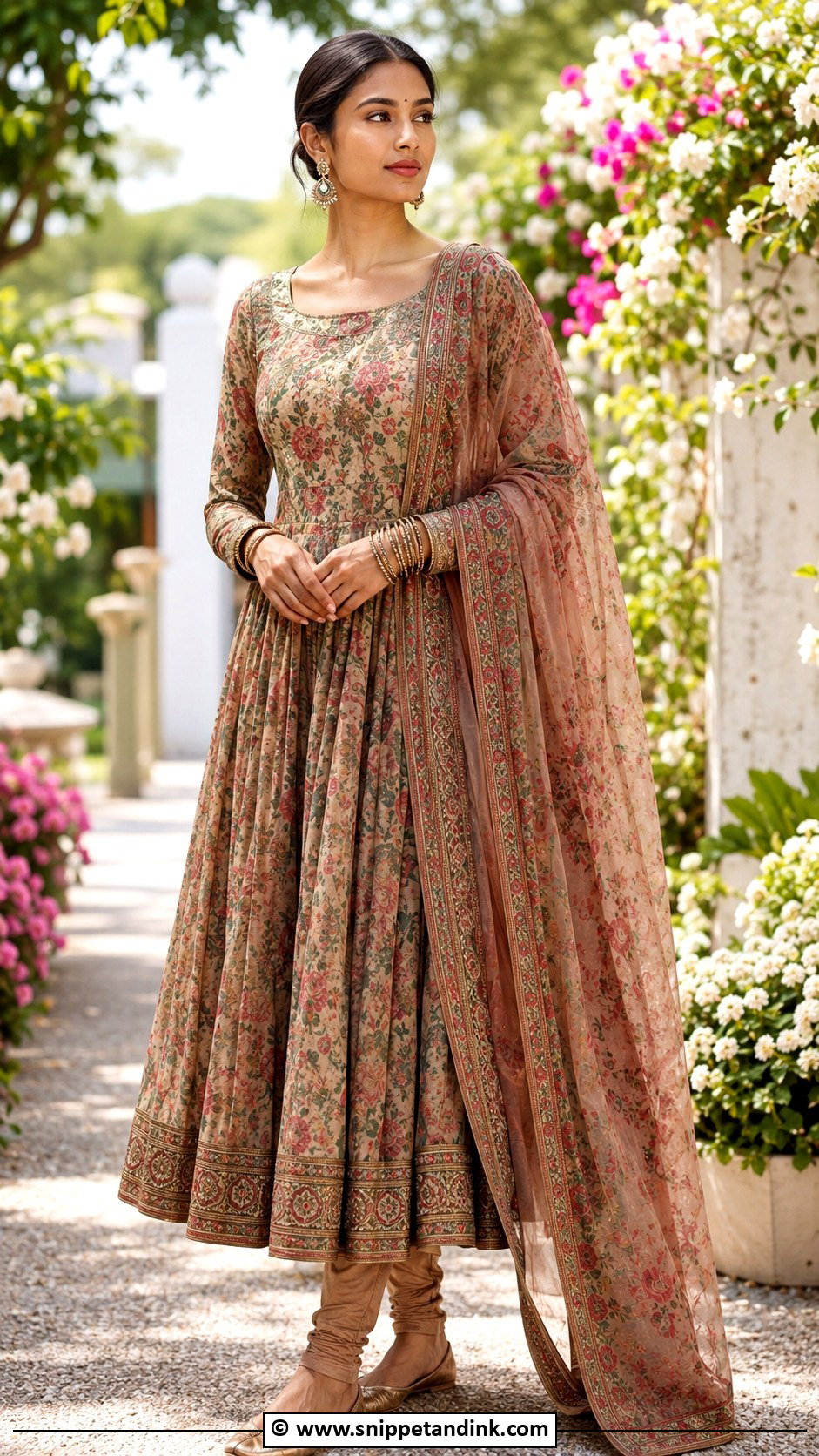 Sabyasachi Printed Anarkali Suit - Snippet and Ink - 30 Sabyasachi Suits