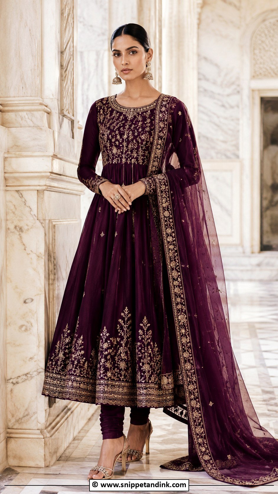 Sabyasachi Purple Anarkali Suit - Snippet and Ink - 30 Sabyasachi Suits