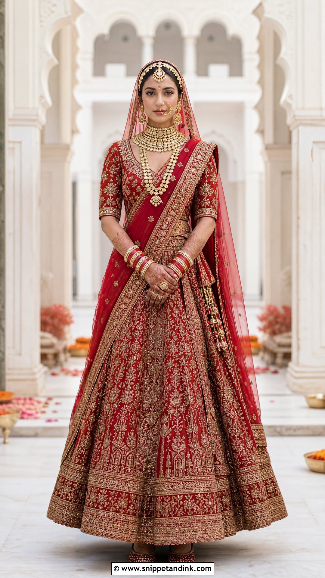 Sabyasachi Red Zardozi Bridal Lehenga - Snippet and Ink - 20 Sabyasachi Bridal Collection Ideas