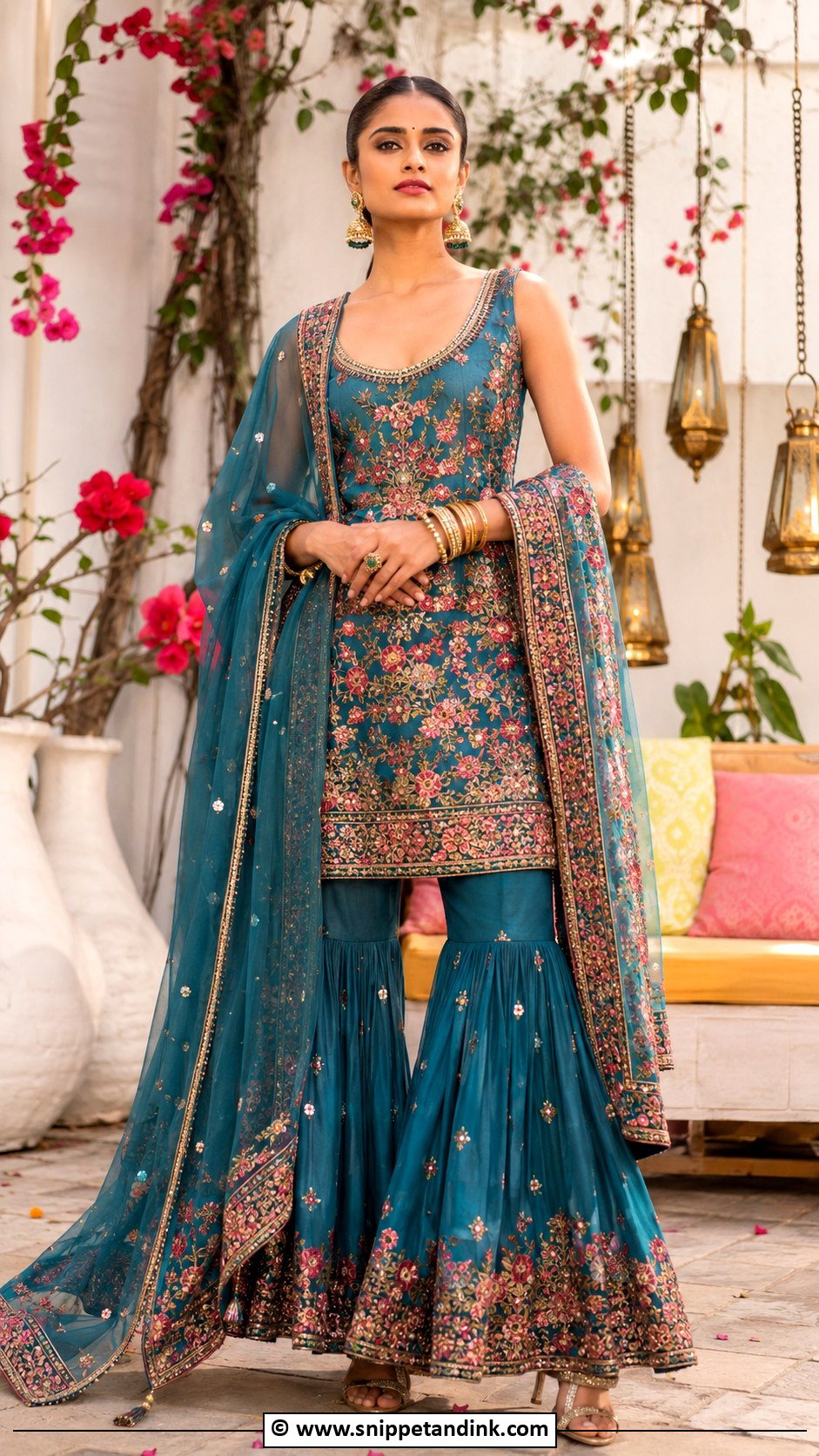 Sabyasachi Short Kurta Sharara Suit - Snippet and Ink - 30 Sabyasachi Suits