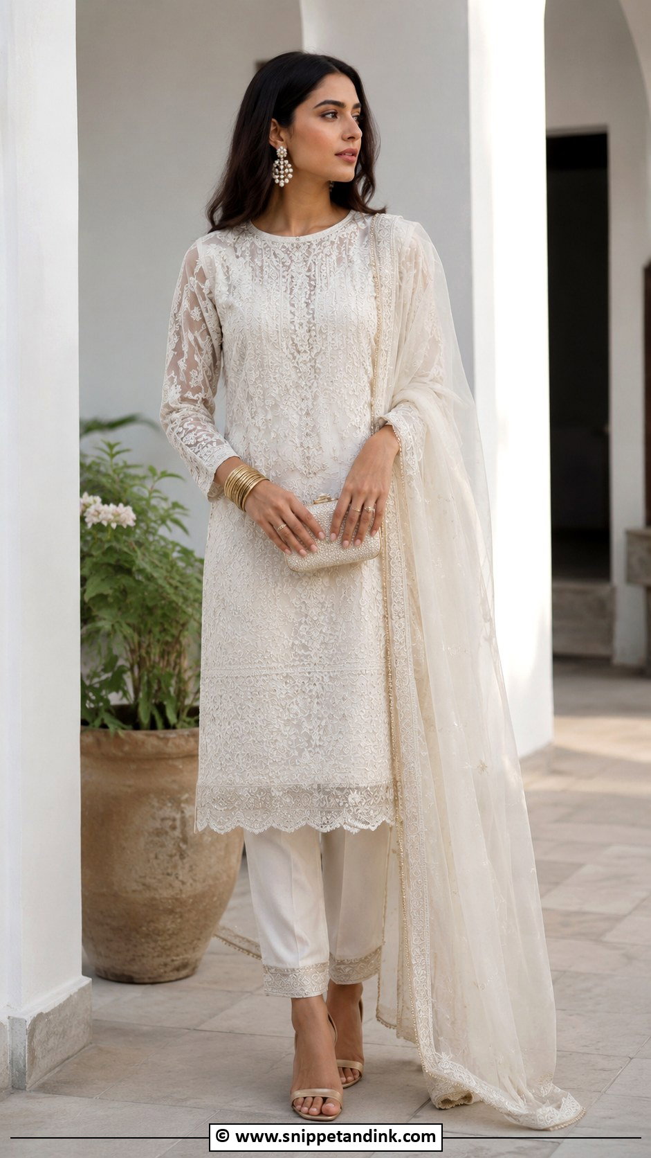 Sabyasachi White Embroidered Suit - Snippet and Ink - 30 Sabyasachi Suits