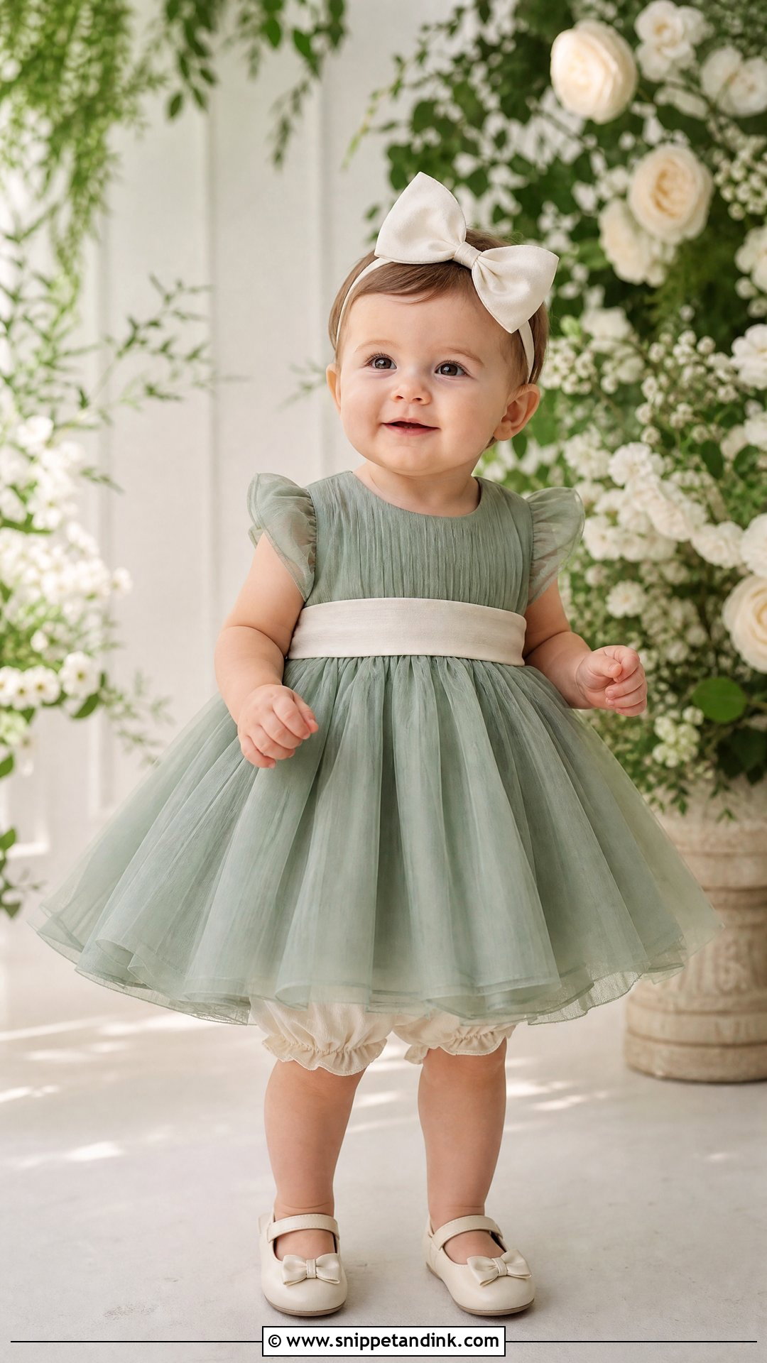 Sage Green Baby Girl Wedding Dress - Snippet and Ink - 25 Baby Girl Wedding Dress Ideas
