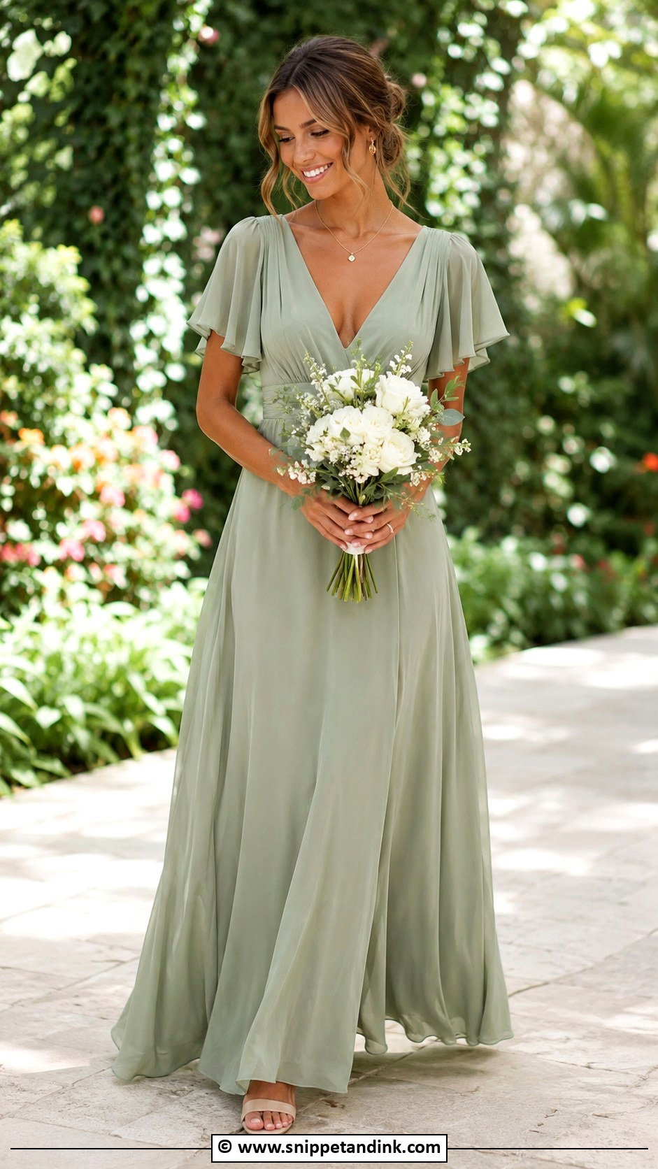Sage Green Bridal Party Dress - Snippet and Ink - 30 Bridal Party Dresses