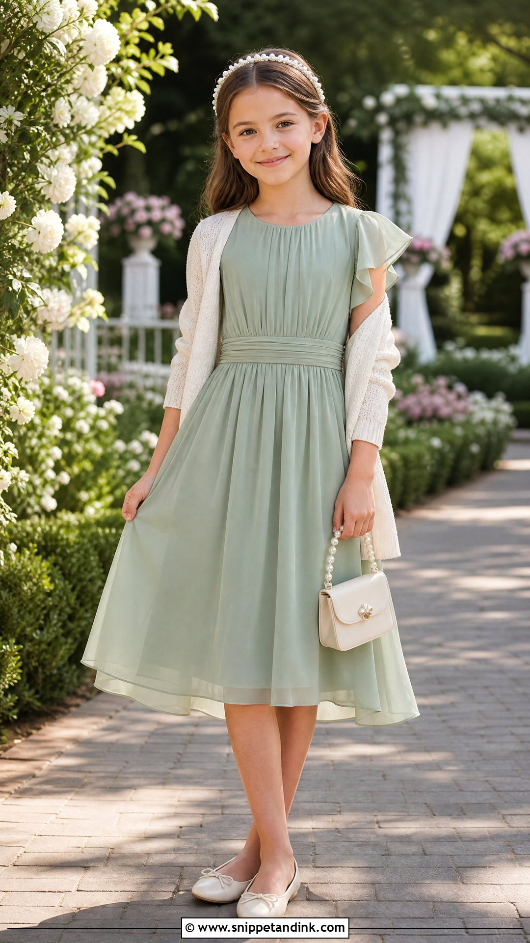 Sage Green Chiffon Wedding Dress - Snippet and Ink - 20 Dress for Girls 10 12 Wedding Ideas