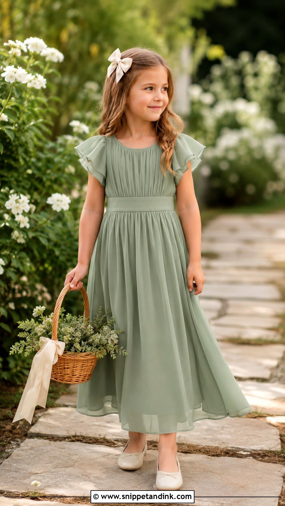 Sage Green Flower Girl Dress - Snippet and Ink - 25 Wedding Dress for Girls Ideas