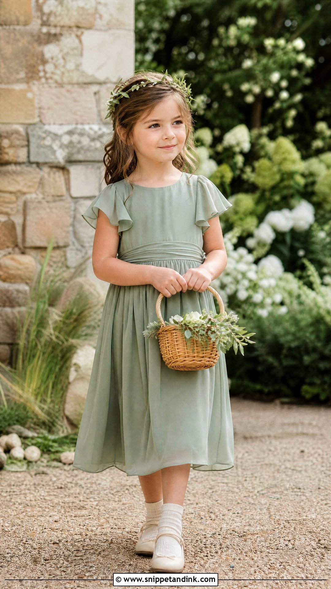Sage Green Flower Girl Wedding Dress - Snippet and Ink - 20 Wedding Dress for Kids Girl Ideas