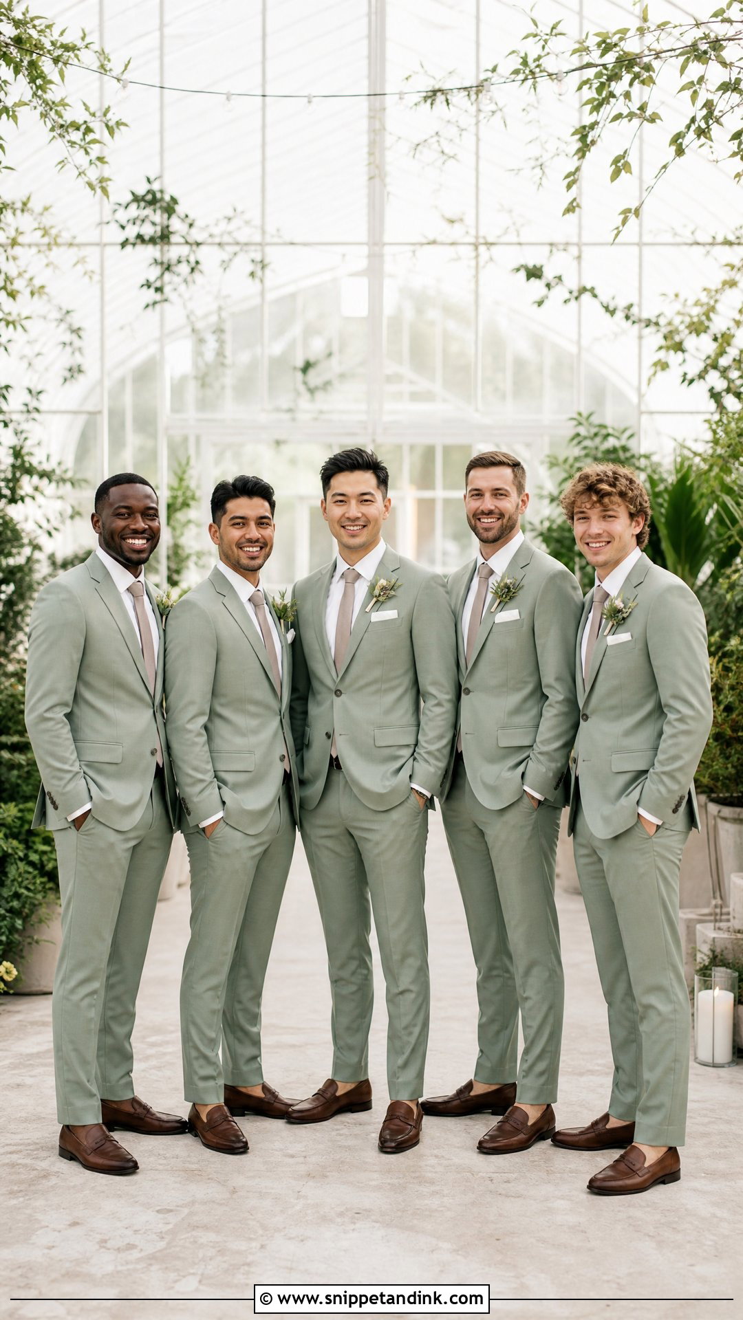 Sage Green Groomsman Suit - Snippet and Ink - 25 Groomsman Attire Ideas