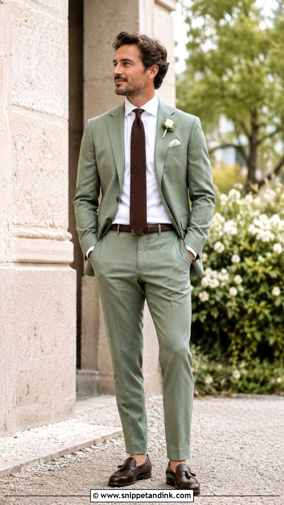 Sage Green Italian Wedding Suit - Snippet and Ink - 20 Italian Wedding Suit Ideas