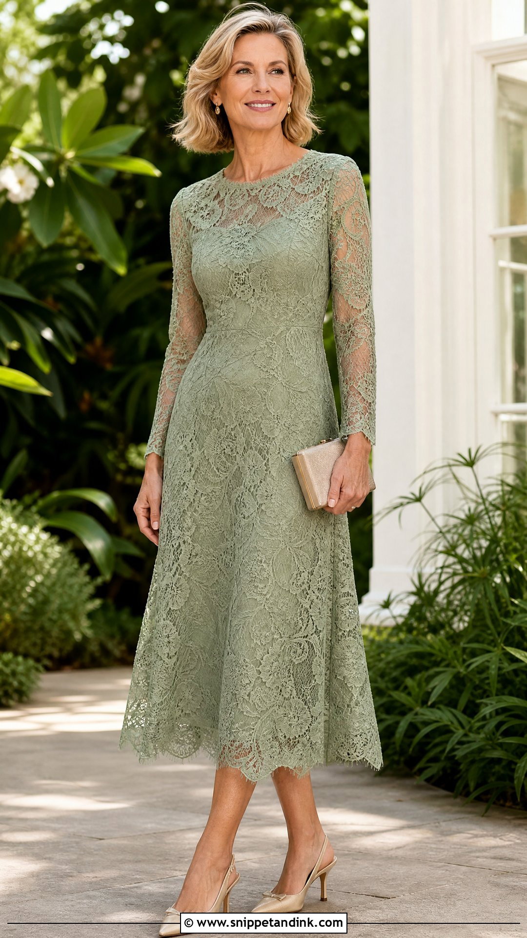 Sage Green Lace MOTB Dress - Snippet and Ink - 20 Motb Dress Ideas