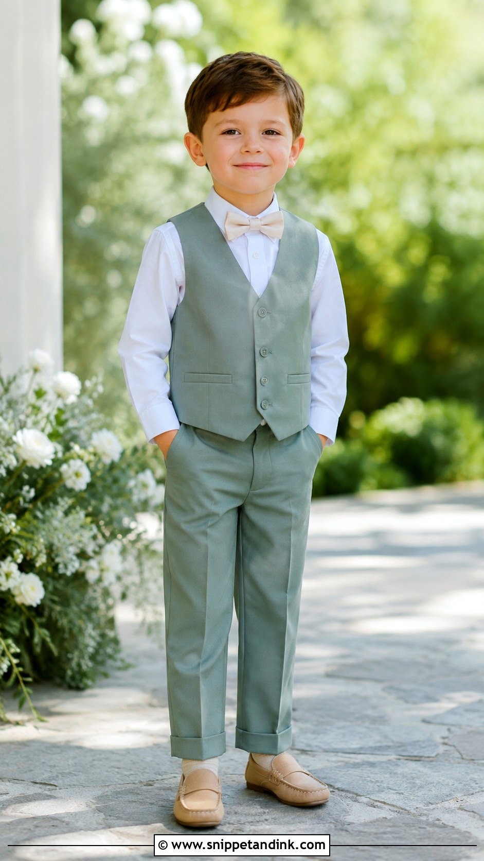 Sage Green Little Boy Wedding Outfit - Snippet and Ink - 20 Little Boy Wedding Outfit Ideas