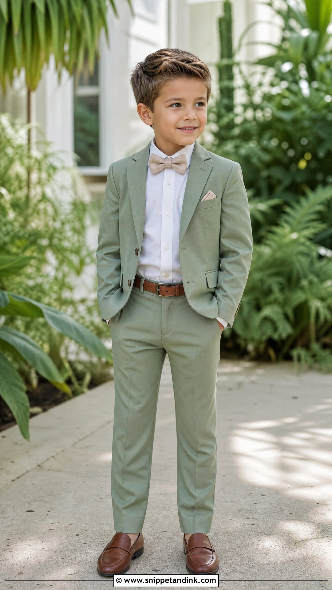 Sage Green Page Boy Suit - Snippet and Ink - 20 Paige Boys Wedding Outfits